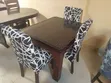 Compact 4-Seater Hardwood Dining Set - Espresso Brown - 2
