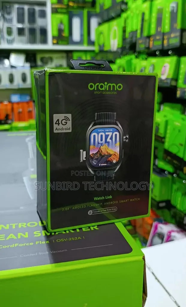 Oraimo Watch Link 2.04" AMOLED 4G Android Smartwatch - 1