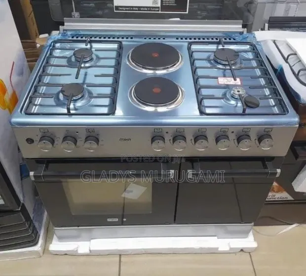 Mika 60x90 Jiko la Kusimama - 4 Gas Burners + 2 Hot Plates - 1