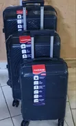 3-in-1 Unbreakable PP Rubber Suitcase Set - 63cm - 2