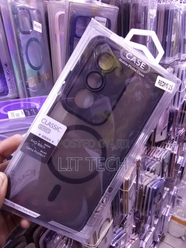 Kava ya MagSafe Nyeusi ya Translucent kwa Redmi 15 - 1