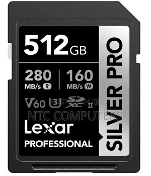 Lexar 512GB Pro SD Card, 280MB/s Read, V60, U3, UHS-II