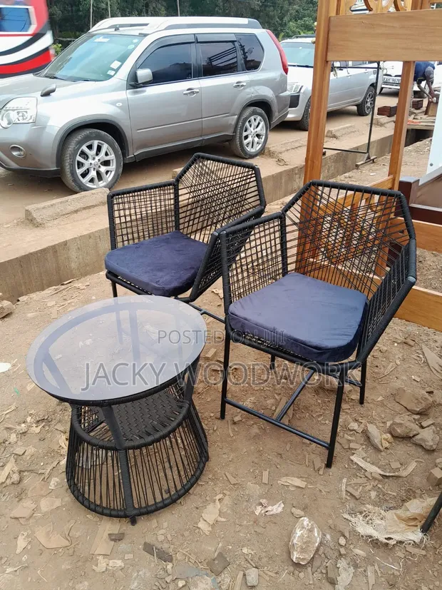 Premium 3-Piece Woven Balcony Garden Patio Set - 1