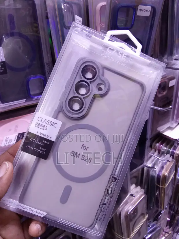Classic MagSafe Translucent Gray Case for Samsung Galaxy S26 - 1