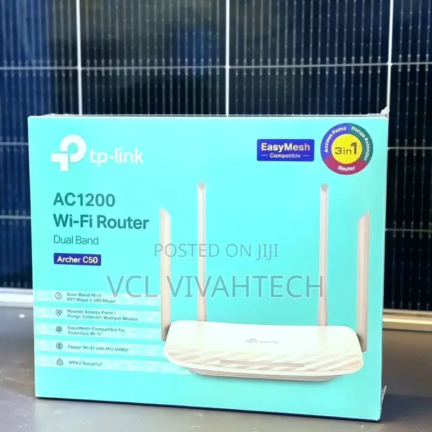 TP-Link Archer C50 AC1200 WiFi Router - 1