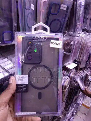 Kava Nyeusi ya MagSafe ya Kioo kwa Samsung Galaxy Note 20 Ultra