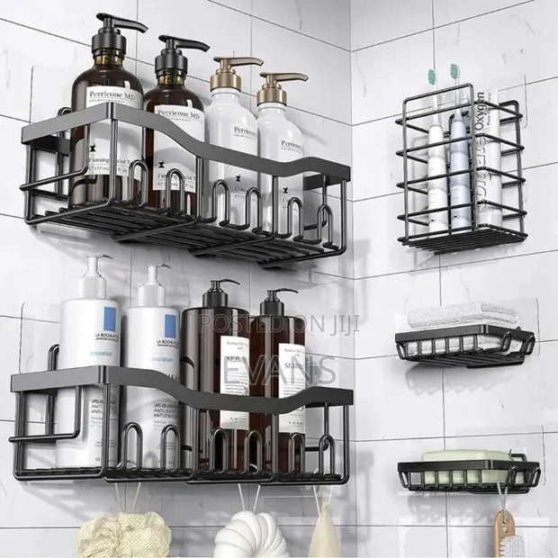 Modern Bathroom Wall Organiser Set - 1