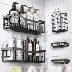 Modern Bathroom Wall Organiser Set