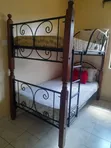 Kitanda cha Bunk cha Metal chenye Magodoro - Kimeuzwa - 2