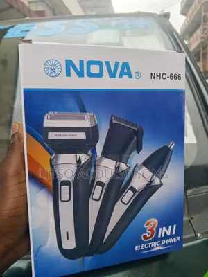 NOVA NHC-666 3-in-1 Electric Shaver & Trimmer Kit