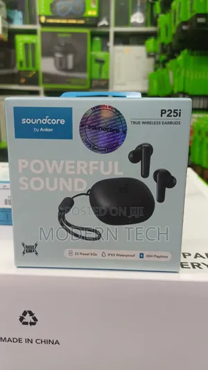 Anker Soundcore P25i True Wireless Earbuds Nyeusi