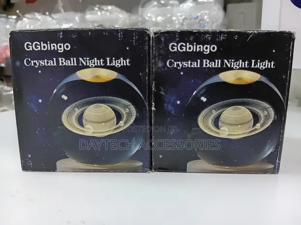 WakeView 3D Saturn Galaxy Crystal Ball Lamp - 1