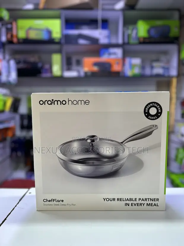 Brand New Oraimo ChefFlare 26cm 3-Ply Stainless Steel Deep Fry Pan - 1