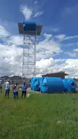 Custom 9m Steel Water Tank Tower for 40,000L Storage - 2
