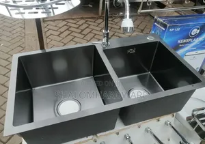 Premier Black Double Bowl Sink