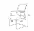 Kiti cha Ofisi: Mesh Back Sled Base cha Kusubiria - 4