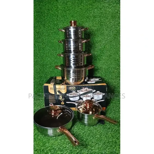 12-Piece Stainless Steel Edenberg Cookware Set - 1