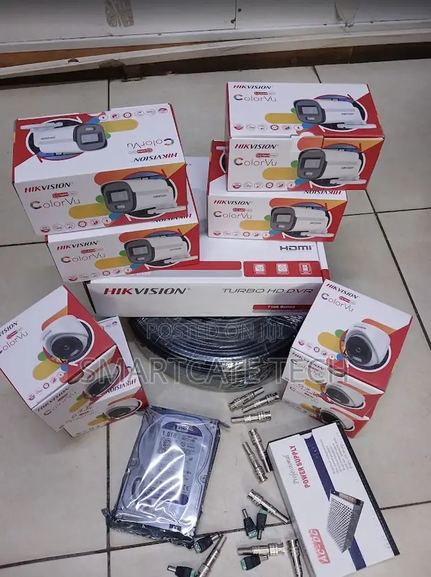 Hikvision 8CH DVR ColorVu Security Camera System Kit - 1