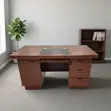 Kikao cha Utafiti cha Mahogany Kilichoendelea - 120cm - 1
