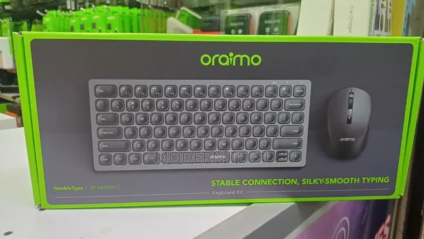 Oraimo NimbleType Wireless Keyboard Mouse Combo - Slim Portable - 1