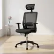 Ergonomic Swivel Secretary Mesh Chair - Black - 3