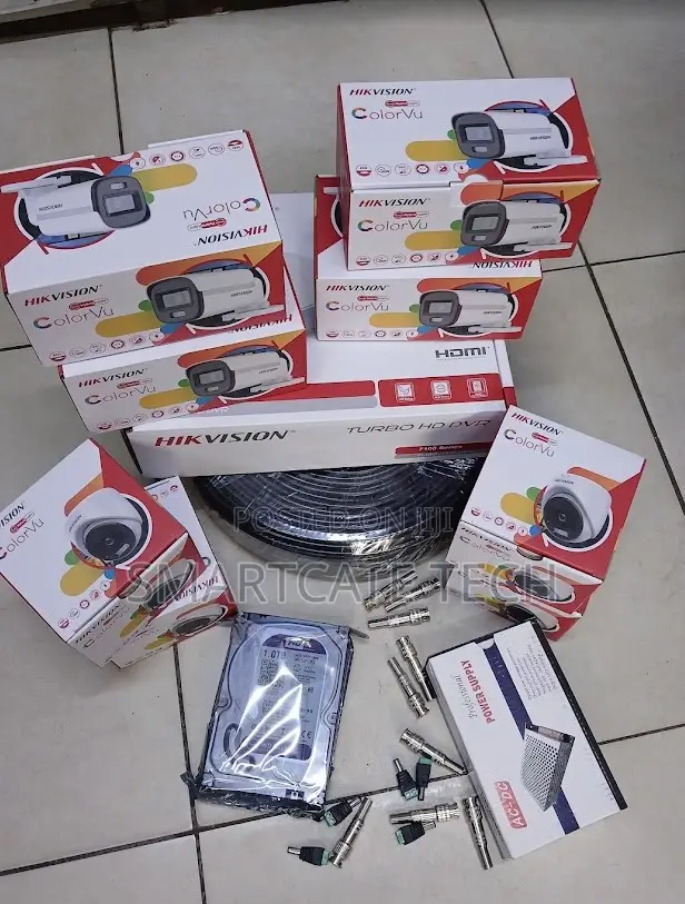 Hikvision 8CH DVR CCTV Camera System Package - 1