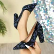 Floral Block Heels - 2