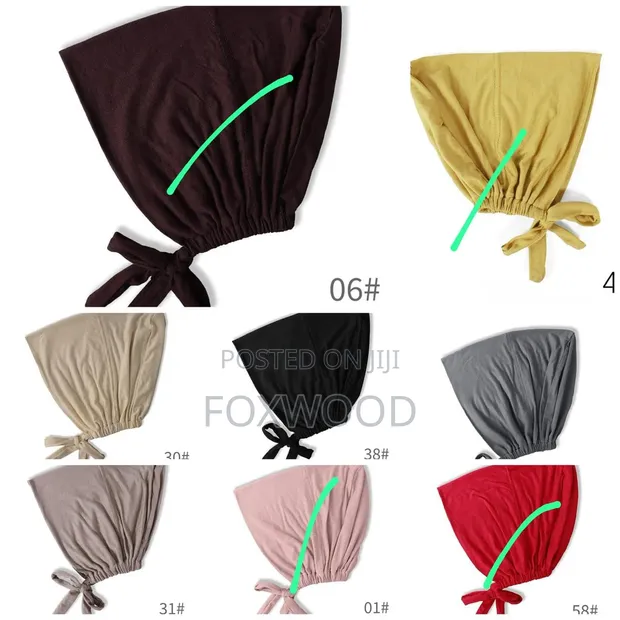Modal Muslim Turban Hat Inner Hijab Caps - 1