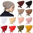 Modal Muslim Turban Hat Inner Hijab Caps - 2