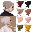 Modal Muslim Turban Hat Inner Hijab Caps - 4