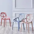 Stackable Plastic Dining Chair - Black - 4