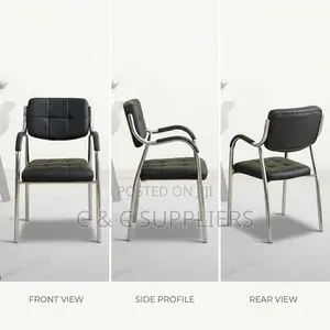 Chrome Catalina Visitors Seat - Black