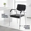 Chrome Catalina Visitors Seat - Black - 2