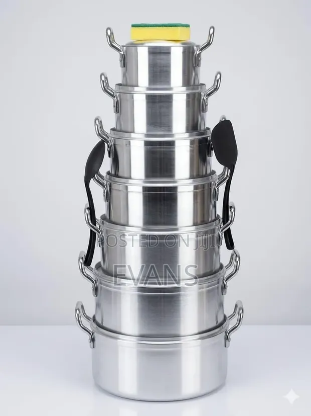 14 Pcs Tornado Aluminium Cookware Set - 1