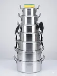 14 Pcs Tornado Aluminium Cookware Set - 1