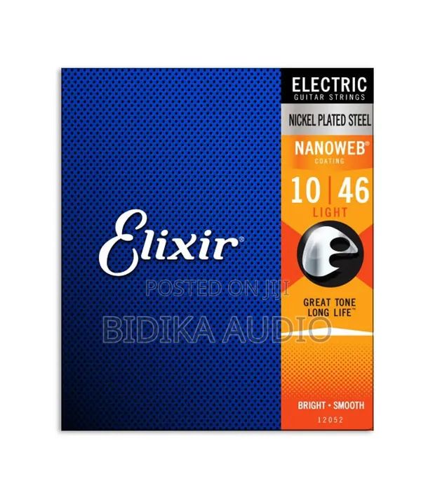 Elixir Light Electric Guitar Strings NANOWEB Coated - 1