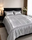 Seti ya Cover ya Duvet ya Hariri na Muundo wa Renda - 4