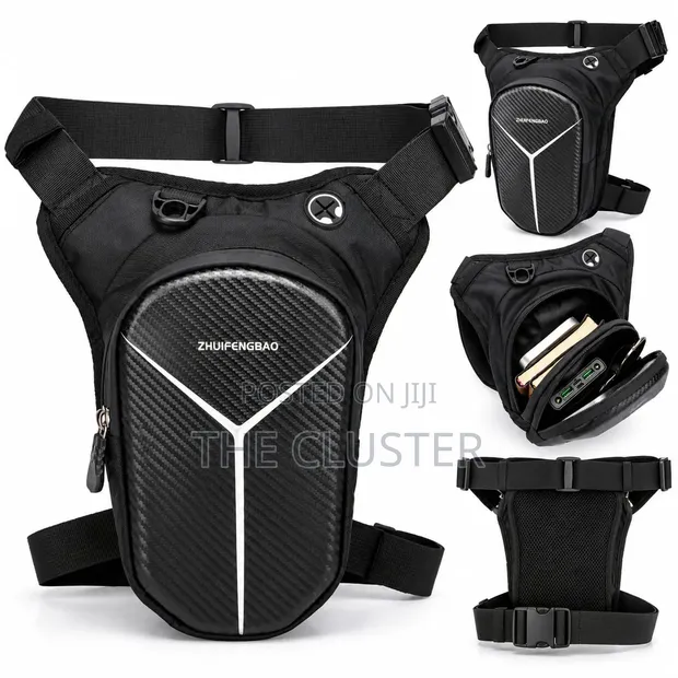 Motorbike Leg Bag - Multifunctional Waterproof Waist Thigh Pack with USB - 1