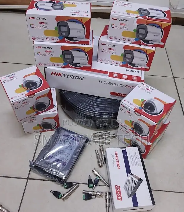 Hikvision 8CH CCTV Kit: 4 Dome, 4 Bullet Cameras - 1