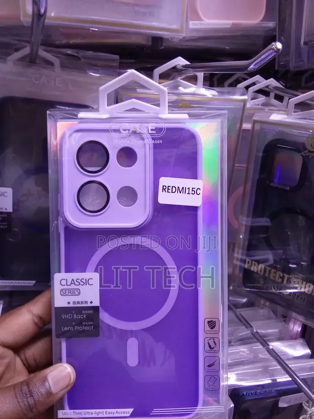 Purple Classic Translucent Matte MagSafe Case for Redmi 15c - 1
