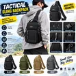 Men's Chest Sling Bag - Multi Pocket Shoulder Backpack - 2