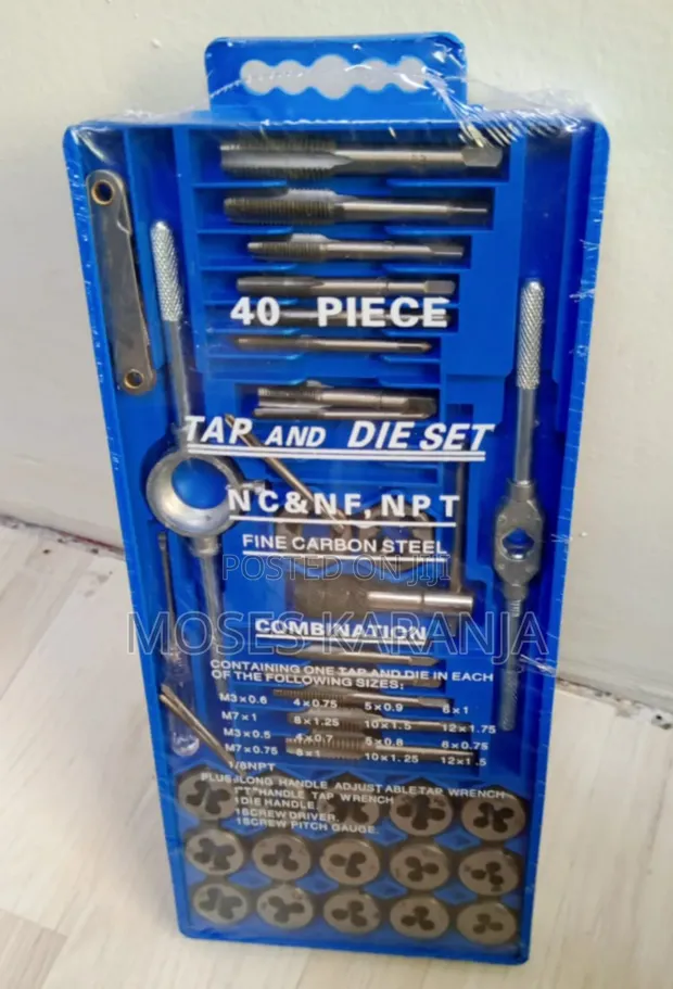 40-Piece Professional Tap and Die Set - 1