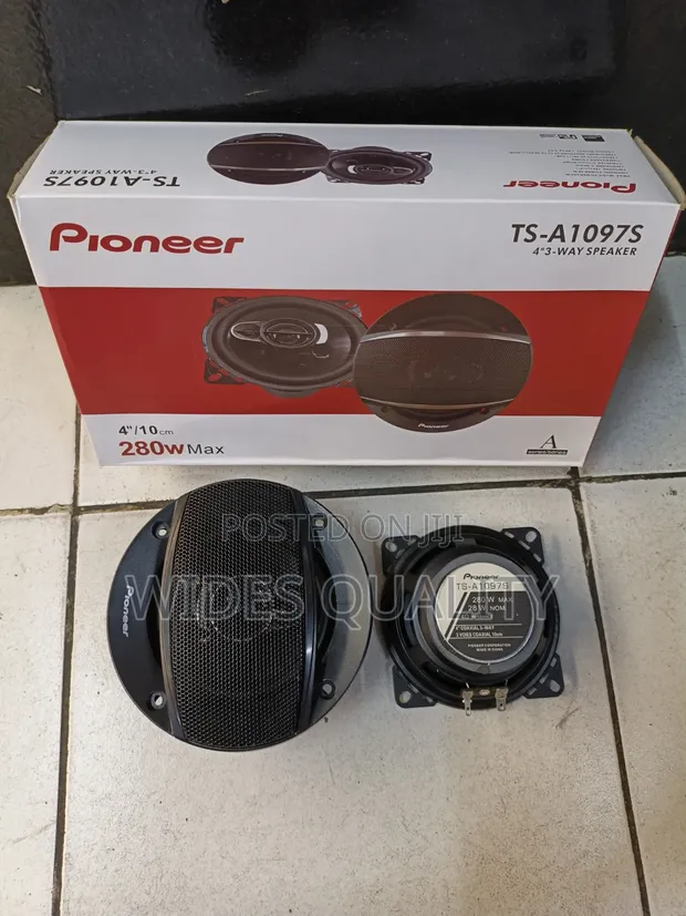 Pioneer TS-A1097S 4-Inch 3-Way Car Speakers (280W) - 1