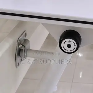 Meza Nyeupe ya Kusomea ya Kukunja - 120cm