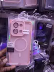 Classic Series MagSafe Translucent Case for Redmi 15C - Pink - 1