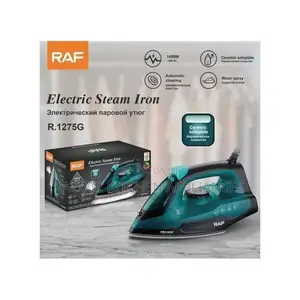 RAF 1400W Heavy Duty Steam Iron Box yenye Non-Stick Soleplate