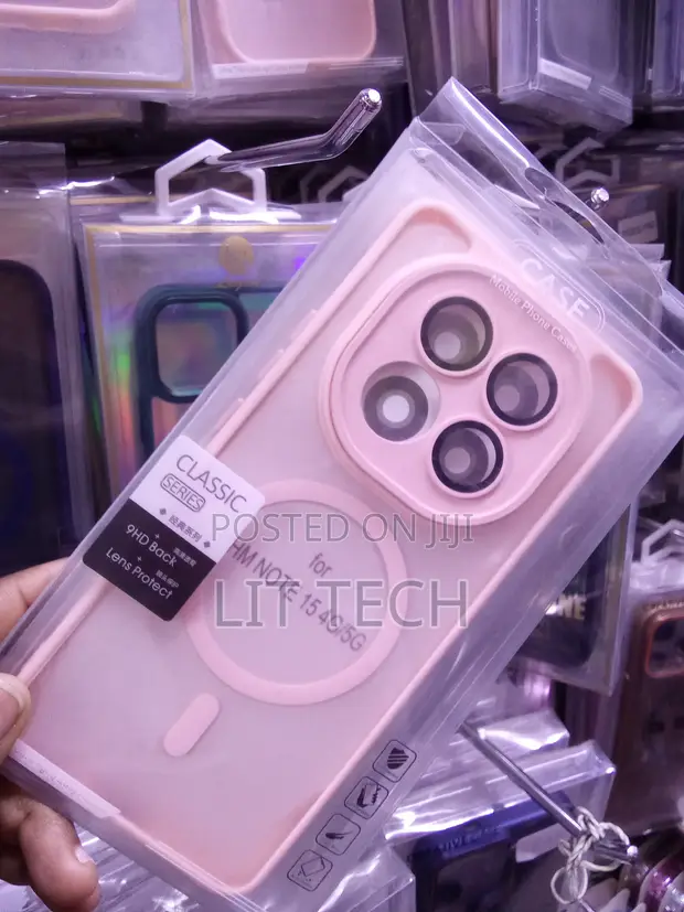Kifaa cha Pink Translucent Matte kwa Redmi Note 15 4G/5G - 1