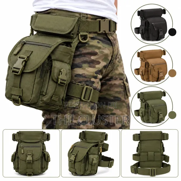 Tactical Leg Bag with Adjustable Waist Belt - 1