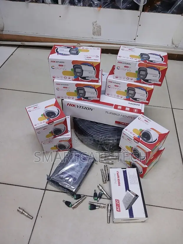 Mfumo wa Usalama wa Hikvision 8CH HD DVR na Kamera 4 Dome & 4 Bullet - 1