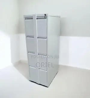 4-Drawer Lockable Office Cabinet with Vertical Locking Bar